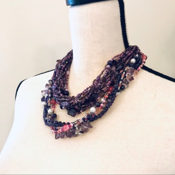 BoHo Handmade Beaded Necklace - Picture 4 of 6